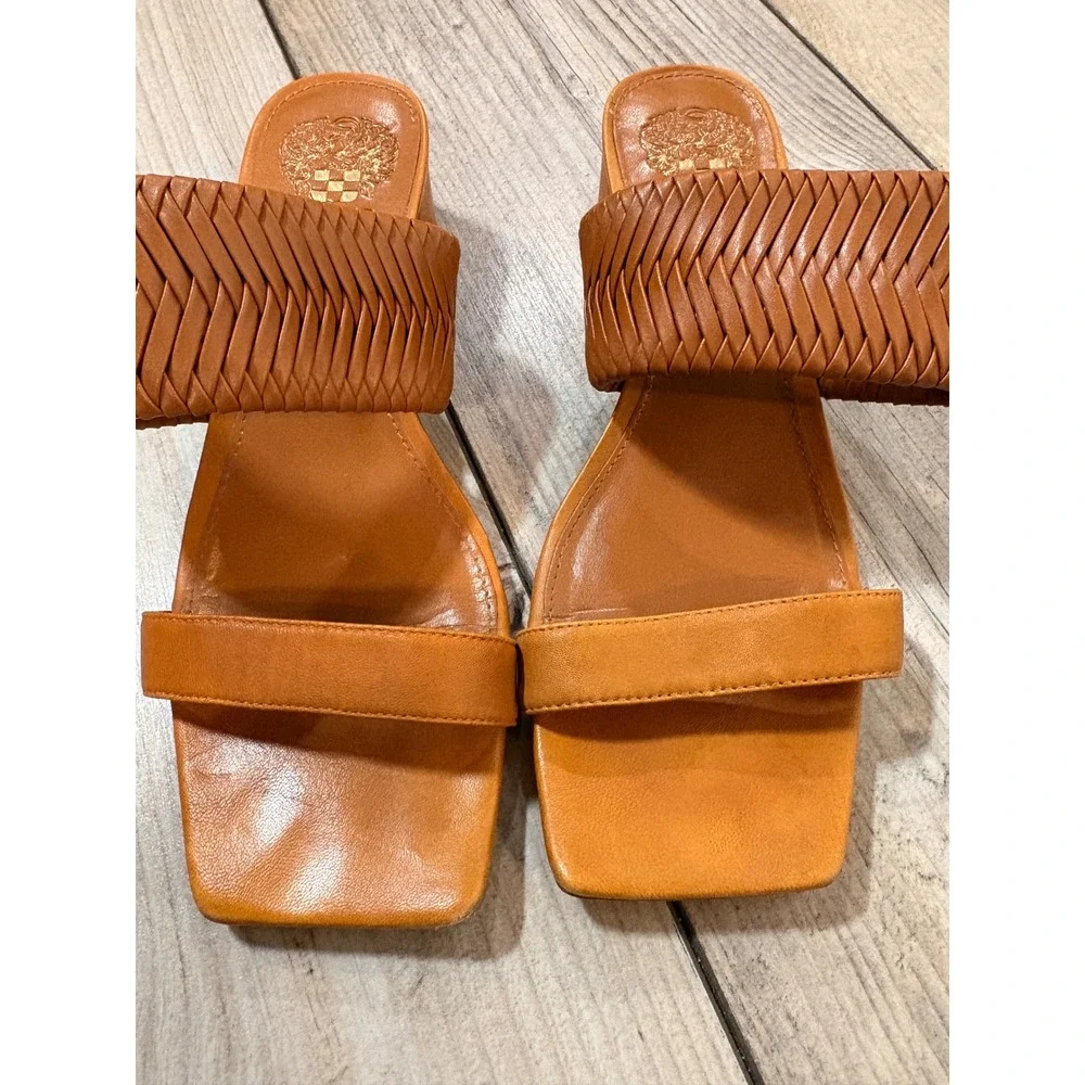 Vince Camuto Shamira Sandals Women's 7.5 Open Toe Summer Chic Vacation Casual